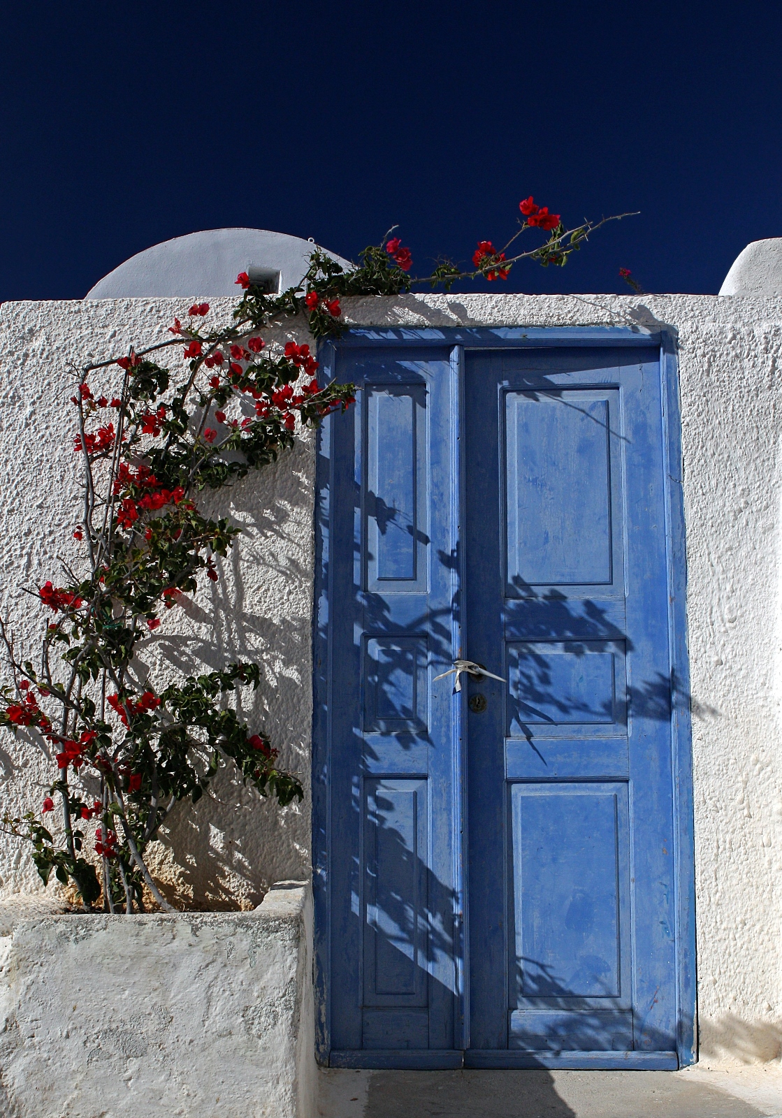 Blaue Tür - Santorini